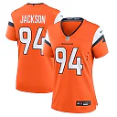 Zennovawear Jordan Jackson Denver Broncos Women's Team Game Jersey - Orange