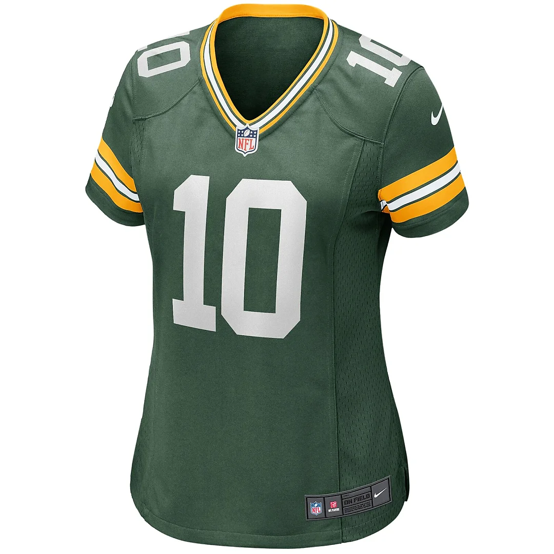 Zennovawear Jordan Love Green Bay Packers Women's Game Jersey - Green