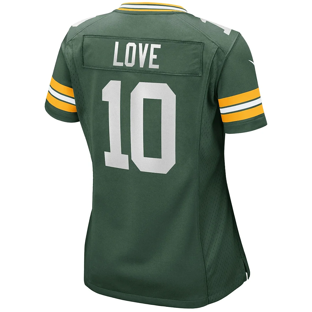 Zennovawear Jordan Love Green Bay Packers Women's Game Jersey - Green