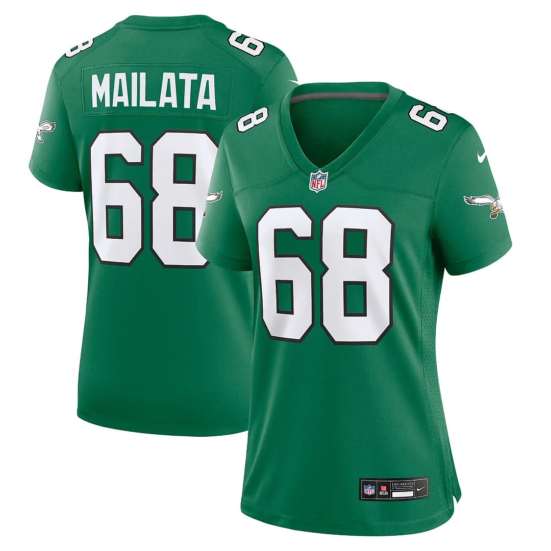 Zennovawear Jordan Mailata Philadelphia Eagles Women's Alternate Game Jersey - Kelly Green