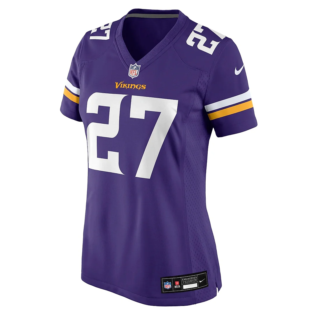 Zennovawear Jordan Mason Minnesota Vikings Women's Team Game Jersey - Purple
