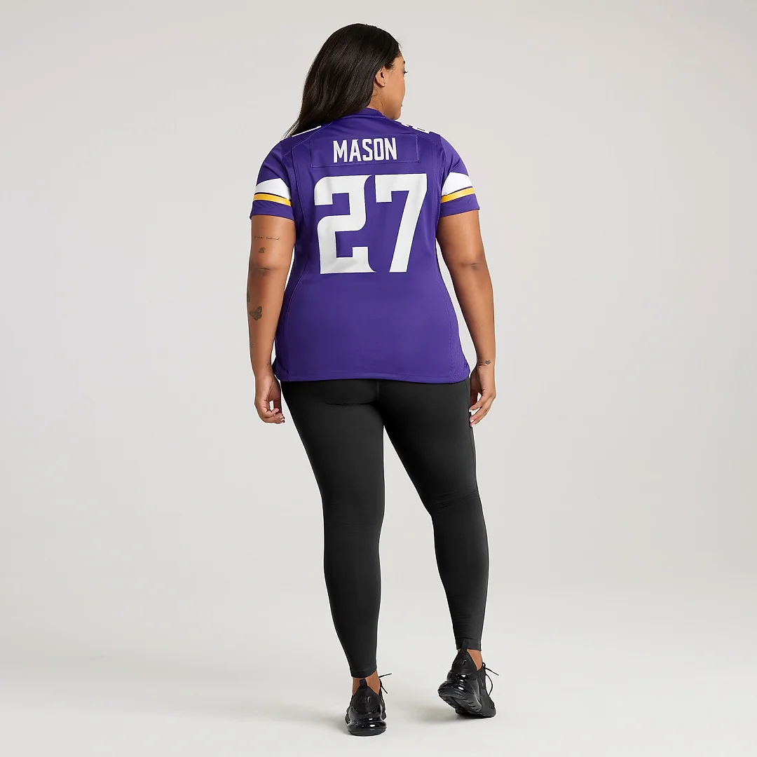 Zennovawear Jordan Mason Minnesota Vikings Women's Team Game Jersey - Purple
