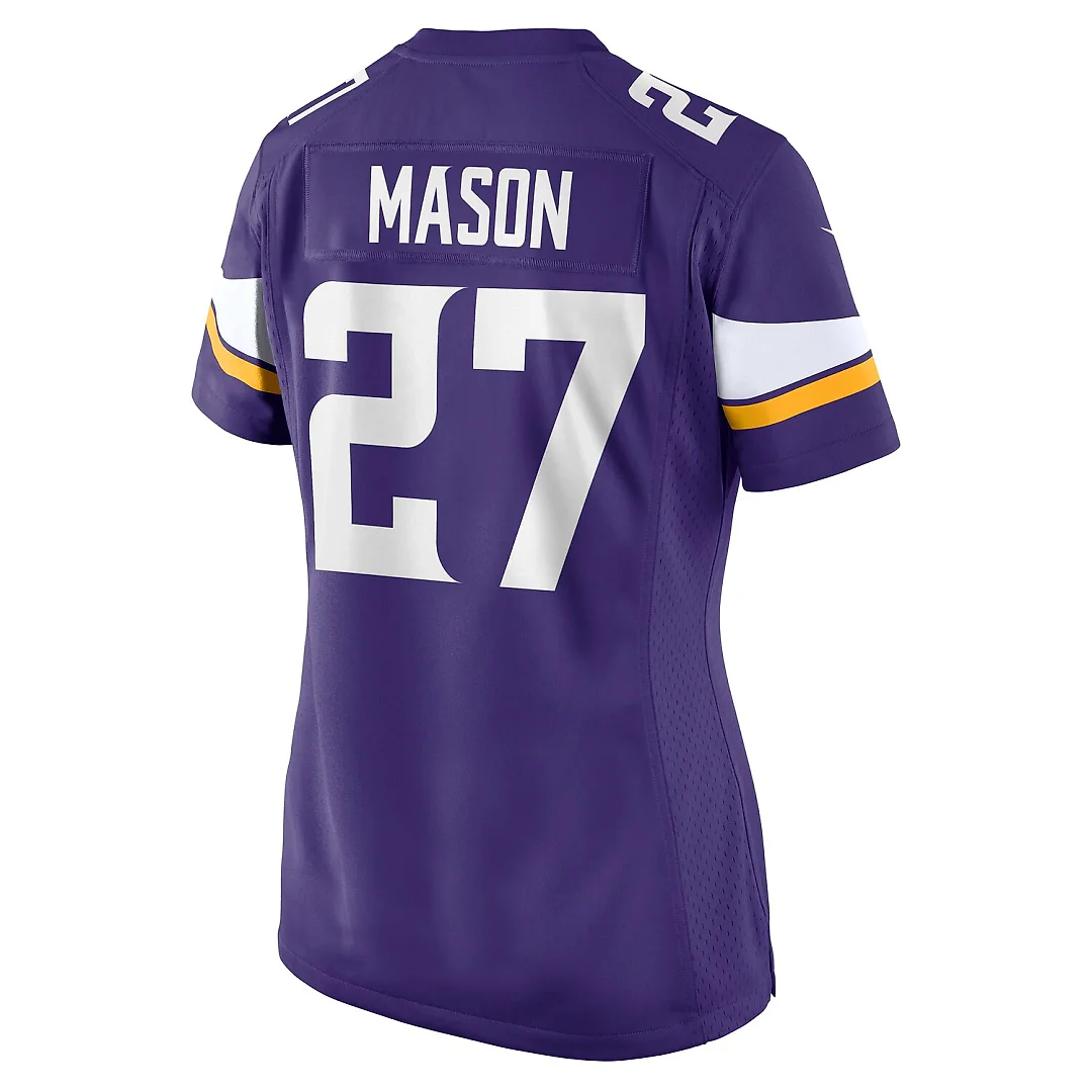 Zennovawear Jordan Mason Minnesota Vikings Women's Team Game Jersey - Purple