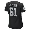 Zennovawear Jordan Meredith Las Vegas Raiders Women's Game Player Jersey - Black