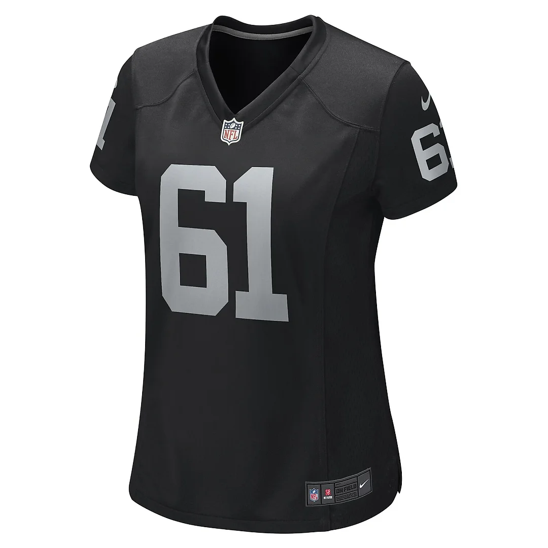 Zennovawear Jordan Meredith Las Vegas Raiders Women's Game Player Jersey - Black