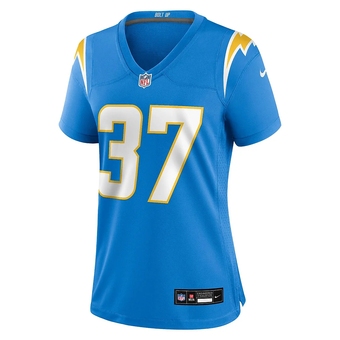 Zennovawear Jordan Oladokun Los Angeles Chargers Women's Team Game Jersey - Powder Blue