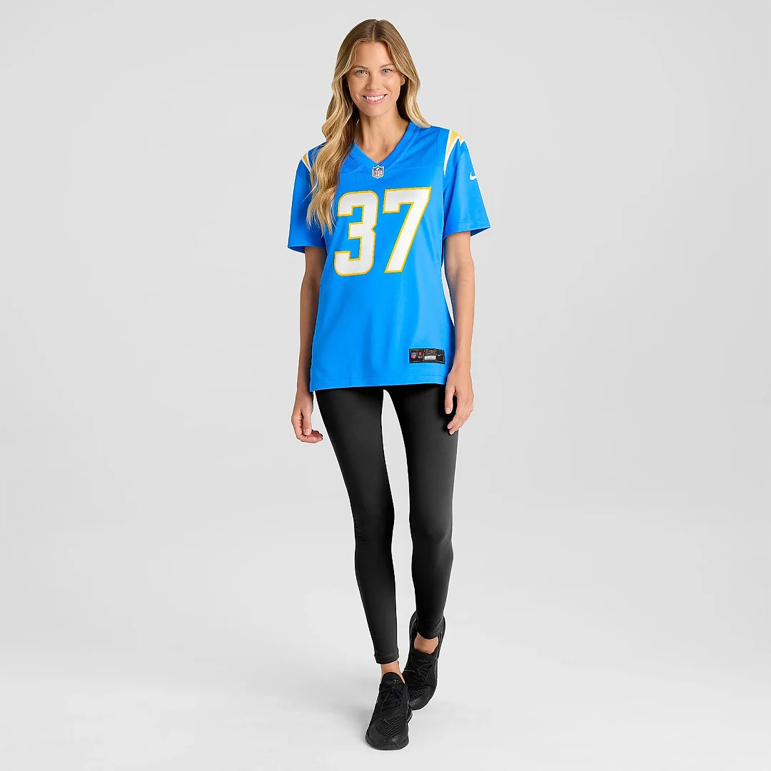 Zennovawear Jordan Oladokun Los Angeles Chargers Women's Team Game Jersey - Powder Blue