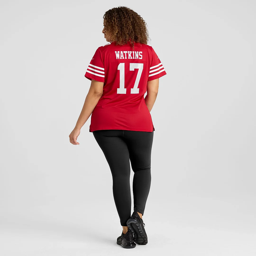 Zennovawear Jordan Watkins San Francisco 49ers Women's Team Game Jersey - Scarlet