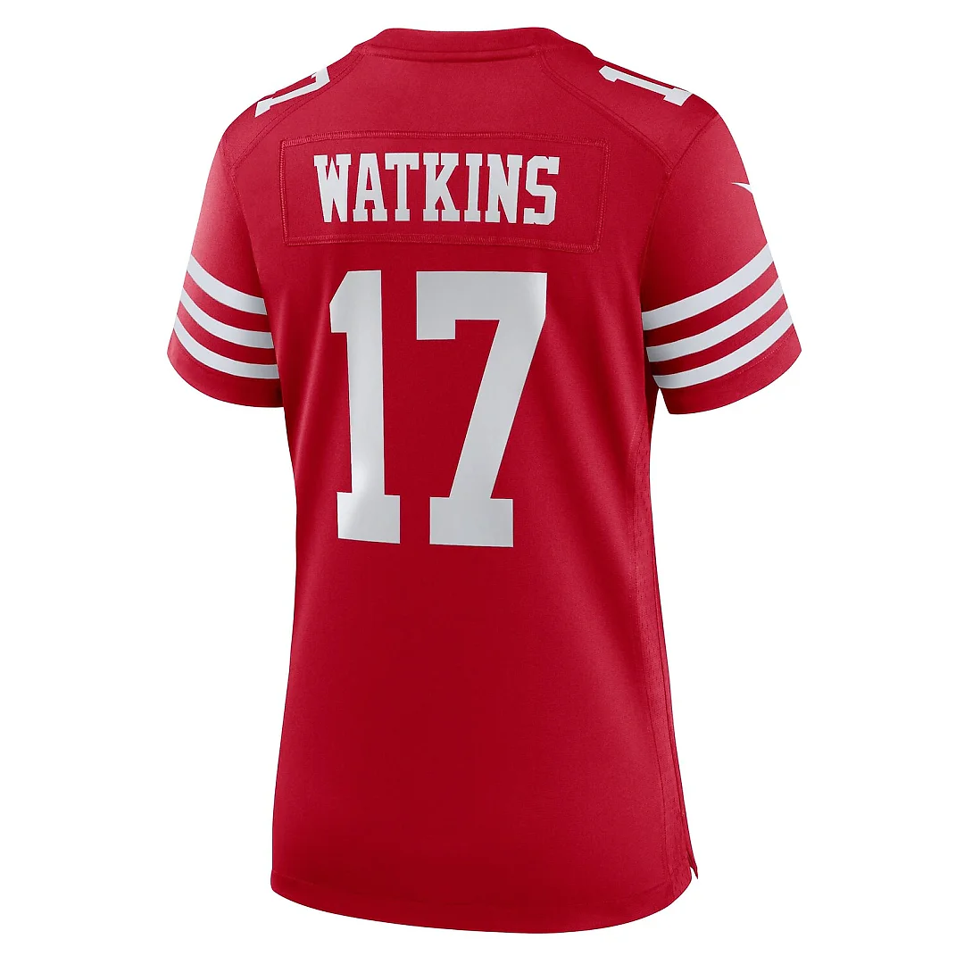 Zennovawear Jordan Watkins San Francisco 49ers Women's Team Game Jersey - Scarlet