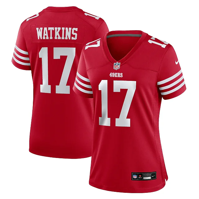 Zennovawear Jordan Watkins San Francisco 49ers Women's Team Game Jersey - Scarlet