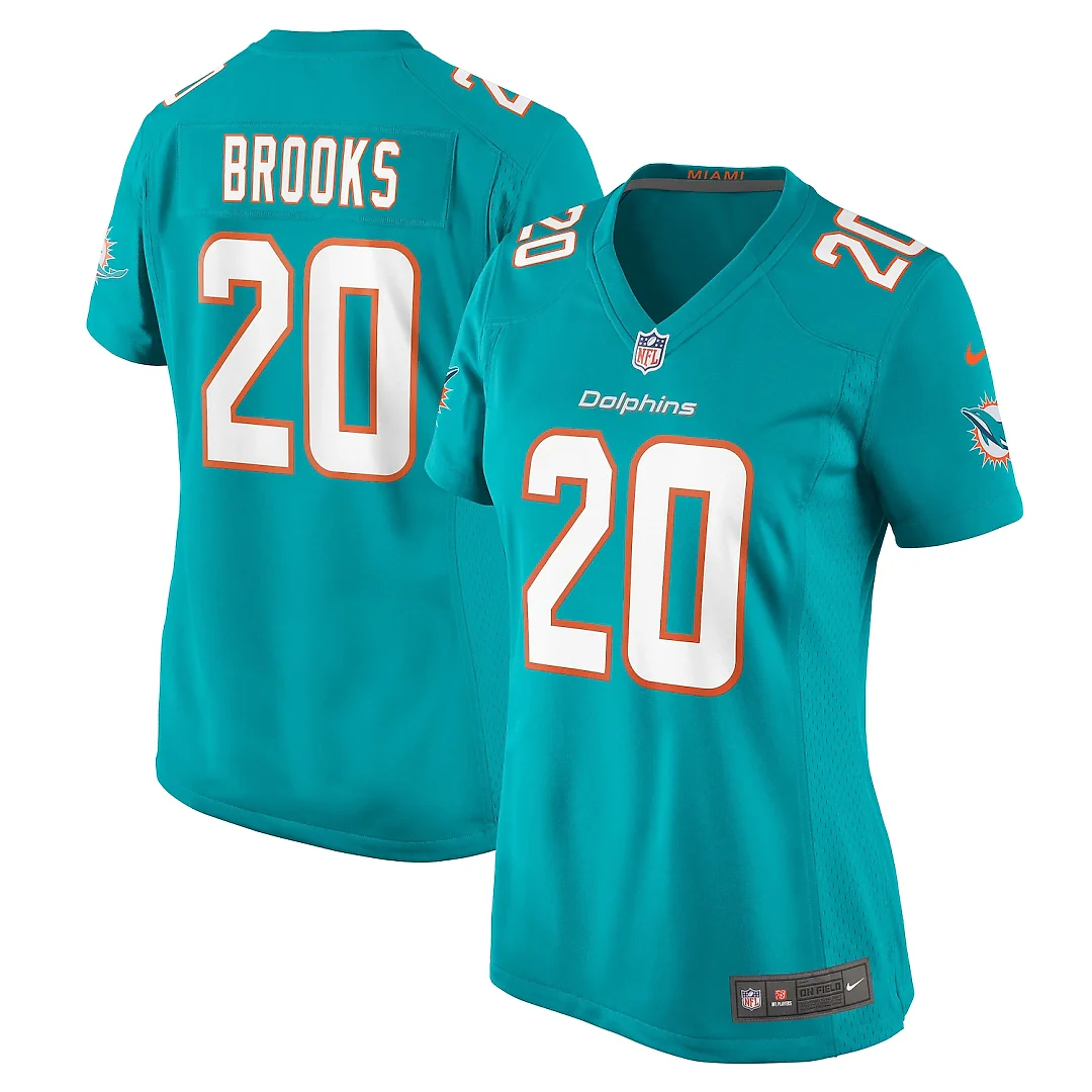 Zennovawear Jordyn Brooks Miami Dolphins Women's Game Jersey - Aqua