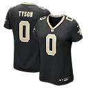 Zennovawear Jordyn Tyson New Orleans Saints Women's Game Jersey - Black