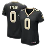 Zennovawear Jordyn Tyson New Orleans Saints Women's Game Jersey - Black