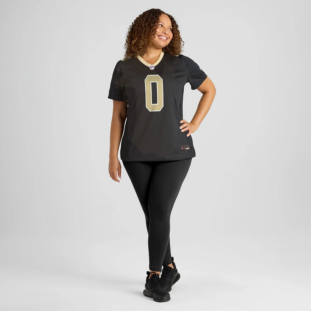 Zennovawear Jordyn Tyson New Orleans Saints Women's Game Jersey - Black