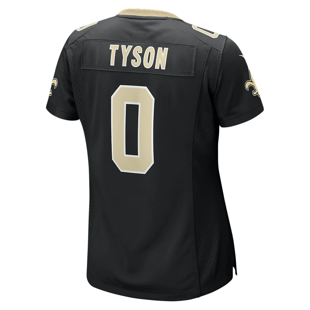 Zennovawear Jordyn Tyson New Orleans Saints Women's Game Jersey - Black