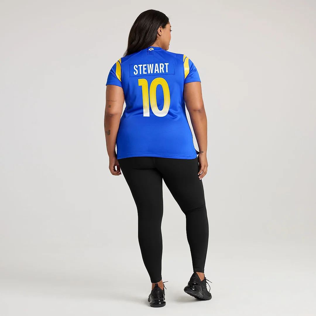 Zennovawear Josaiah Stewart Los Angeles Rams Women's Team Game Jersey - Royal