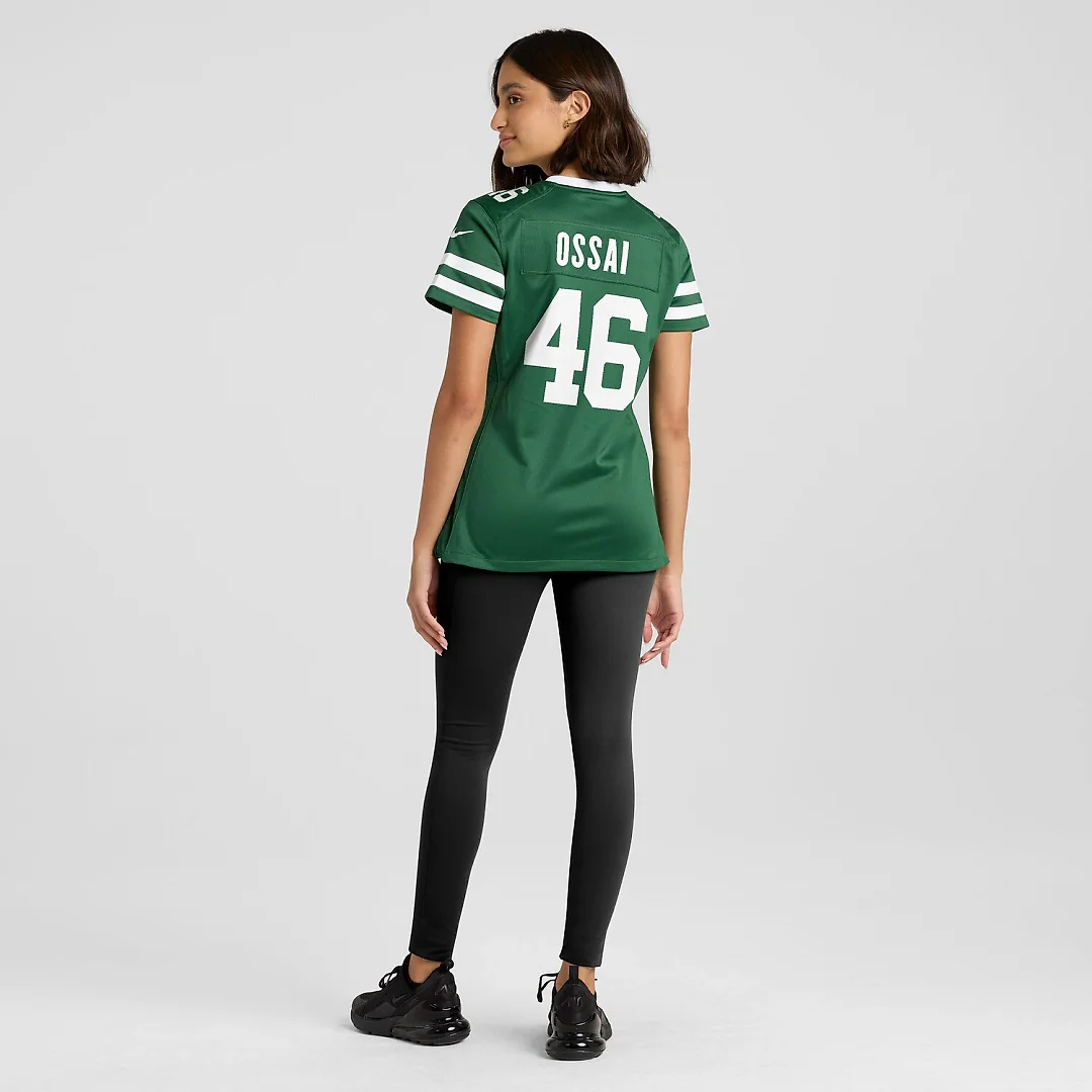 Zennovawear Joseph Ossai New York Jets Women's Team Game Jersey - Legacy Green