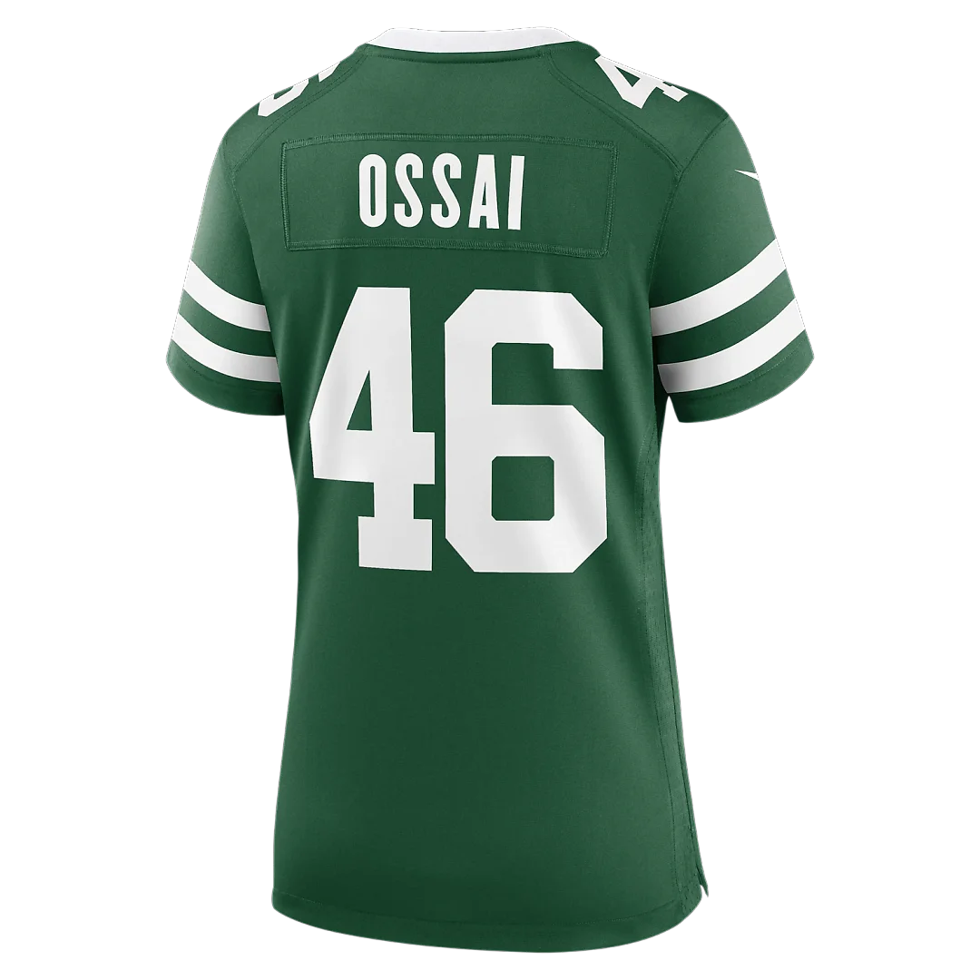 Zennovawear Joseph Ossai New York Jets Women's Team Game Jersey - Legacy Green