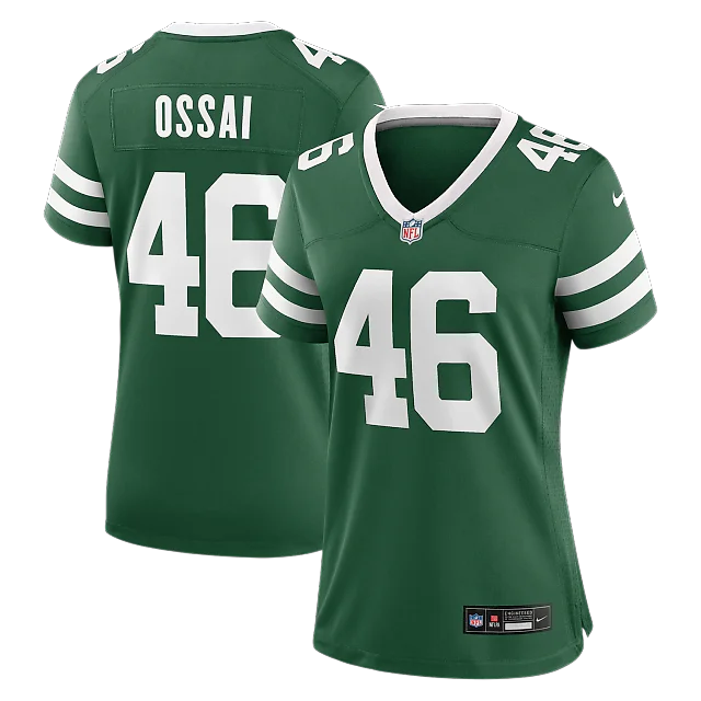 Zennovawear Joseph Ossai New York Jets Women's Team Game Jersey - Legacy Green