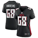 Zennovawear Josh Andrews Atlanta Falcons Women's Game Player Jersey - Black