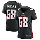 Zennovawear Josh Andrews Atlanta Falcons Women's Game Player Jersey - Black