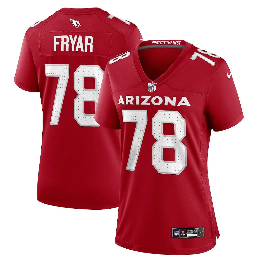 Zennovawear Josh Fryar Arizona Cardinals Women's Team Game Jersey - Cardinal