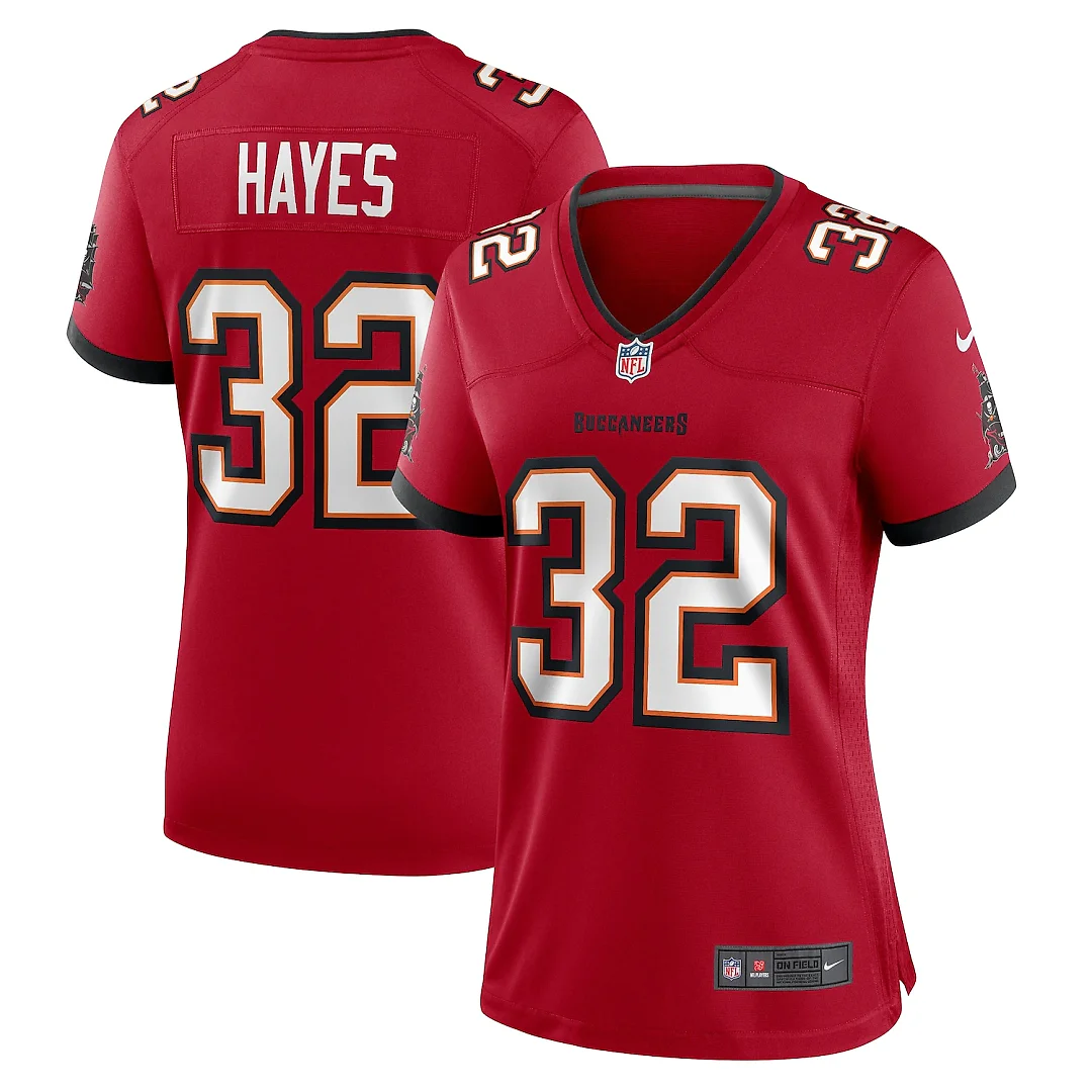 Zennovawear Josh Hayes Tampa Bay Buccaneers Women's Game Jersey - Red