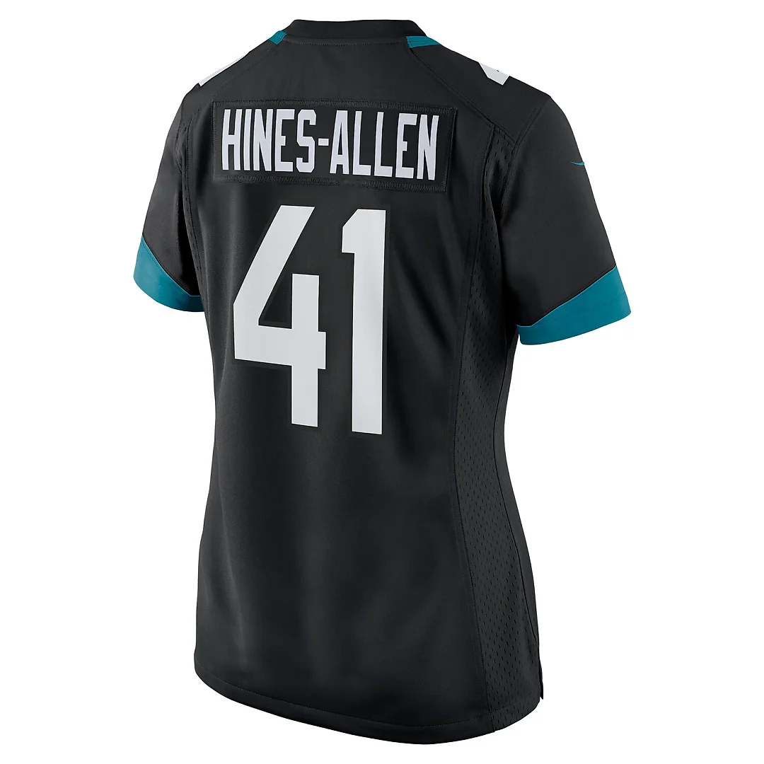 Zennovawear Josh Hines-Allen Jacksonville Jaguars Women's Alternate Player Game Jersey - Black