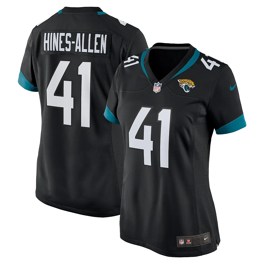 Zennovawear Josh Hines-Allen Jacksonville Jaguars Women's Alternate Player Game Jersey - Black