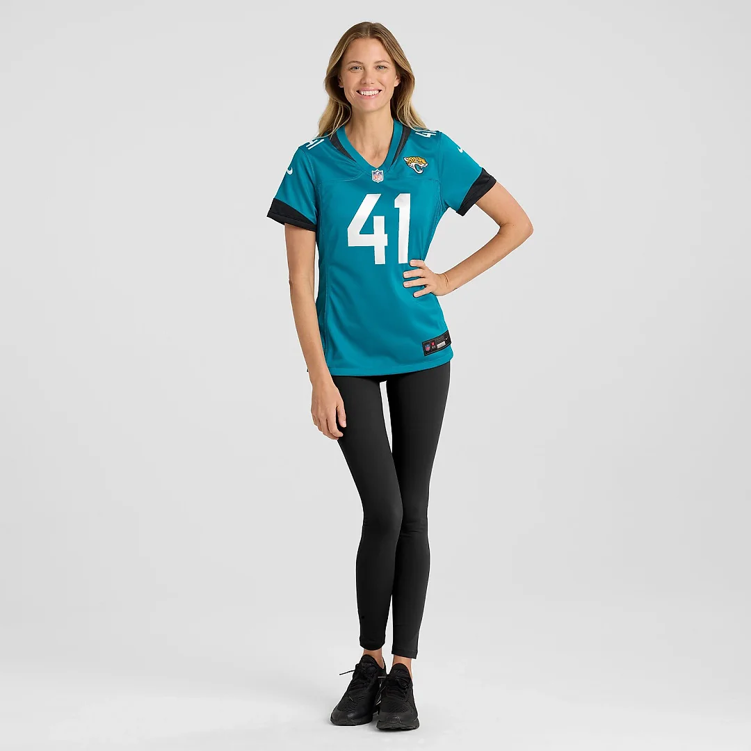 Zennovawear Josh Hines-Allen Jacksonville Jaguars Women's Player Game Jersey - Teal