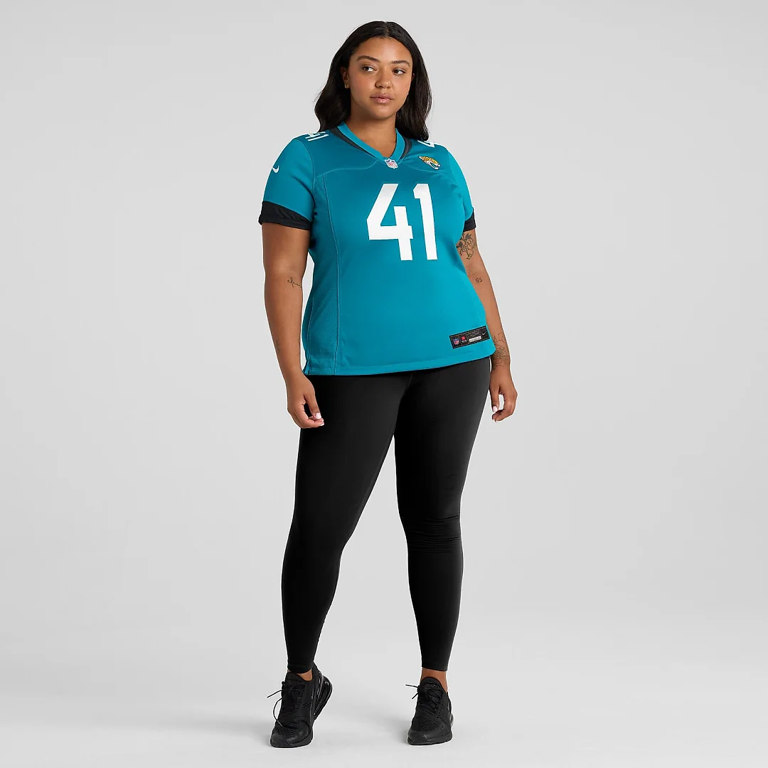 Zennovawear Josh Hines-Allen Jacksonville Jaguars Women's Player Game Jersey - Teal