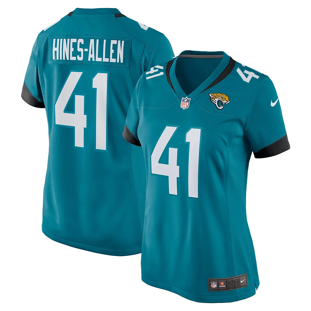 Zennovawear Josh Hines-Allen Jacksonville Jaguars Women's Player Game Jersey - Teal