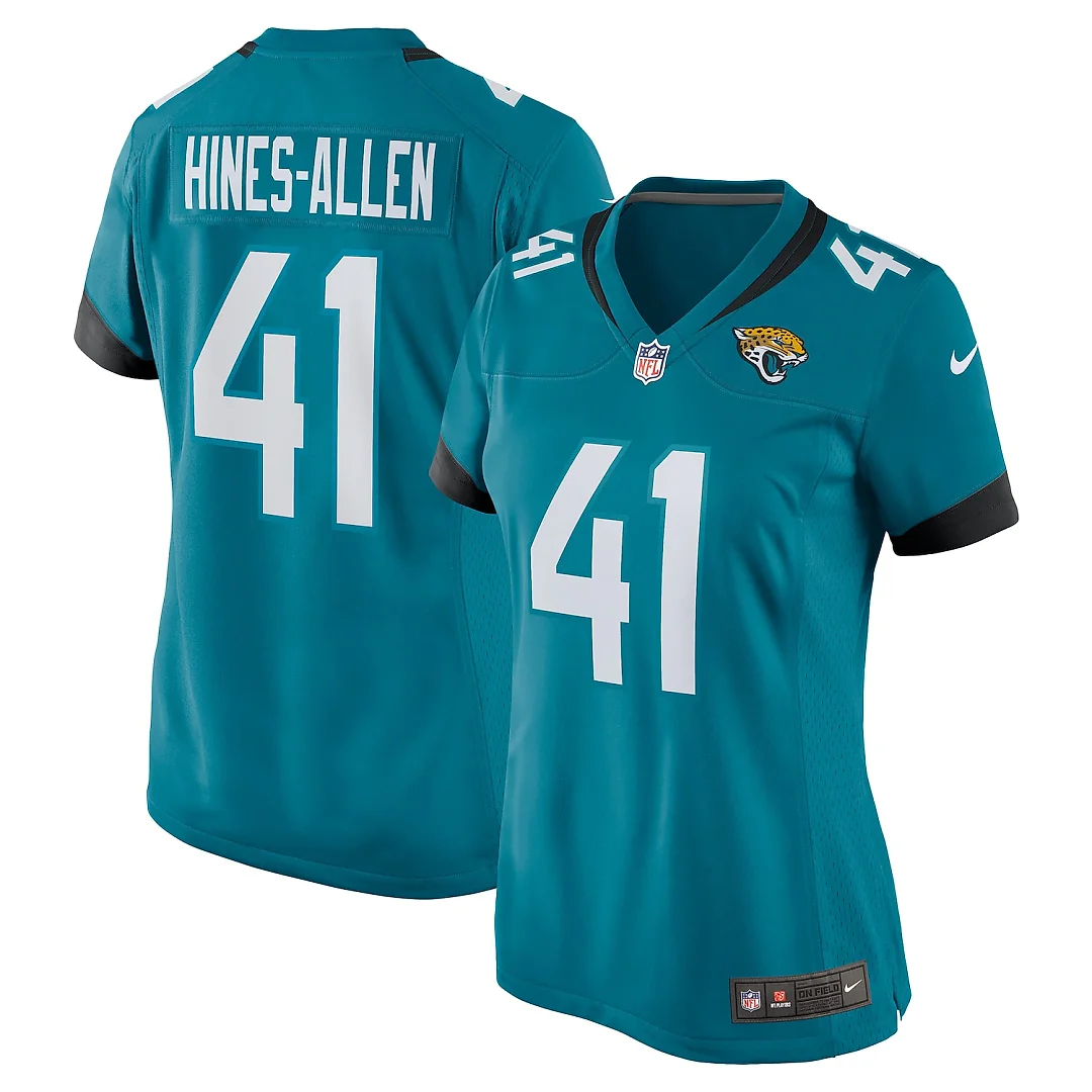 Zennovawear Josh Hines-Allen Jacksonville Jaguars Women's Player Game Jersey - Teal