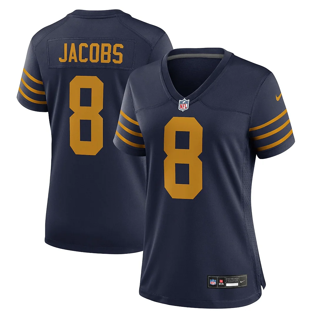 Zennovawear Josh Jacobs Green Bay Packers Women's The 1923 Classic Game Jersey - Navy