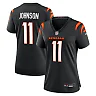 Zennovawear Josh Johnson Cincinnati Bengals Women's Team Game Jersey - Black