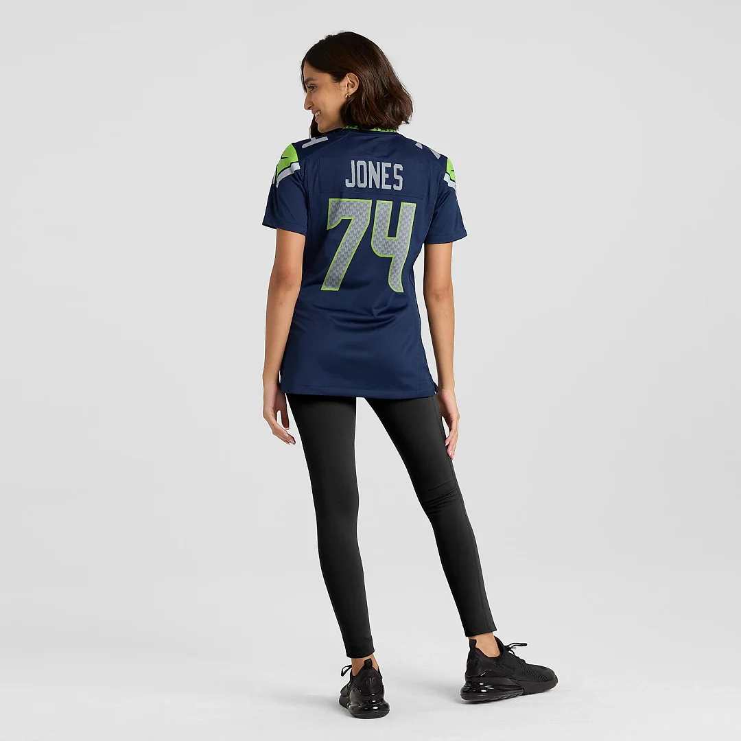 Zennovawear Josh Jones Seattle Seahawks Women's Team Game Jersey - College Navy