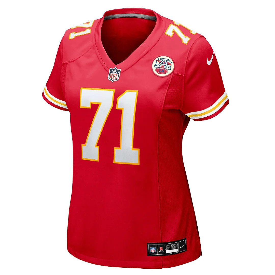 Zennovawear Josh Simmons Kansas City Chiefs Women's Team Game Jersey - Red