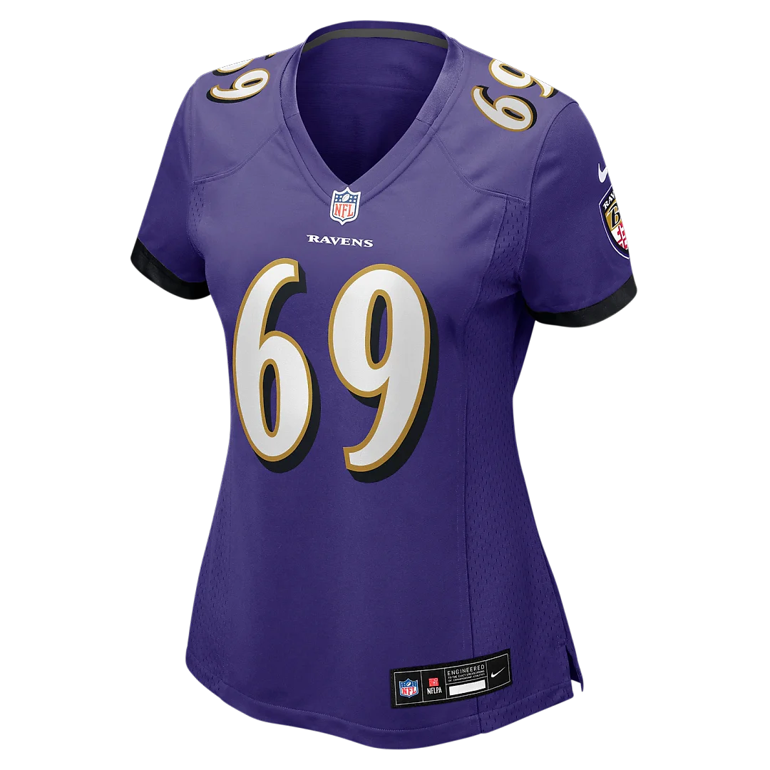 Zennovawear Josh Tupou Baltimore Ravens Women's Team Game Jersey - Purple