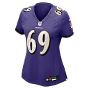 Zennovawear Josh Tupou Baltimore Ravens Women's Team Game Jersey - Purple