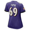 Zennovawear Josh Tupou Baltimore Ravens Women's Team Game Jersey - Purple