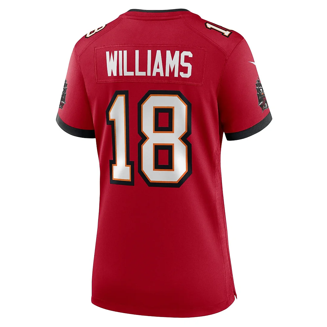Zennovawear Josh Williams Tampa Bay Buccaneers Women's Team Game Jersey - Red