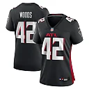 Zennovawear Josh Woods Atlanta Falcons Women's Team Game Jersey - Black
