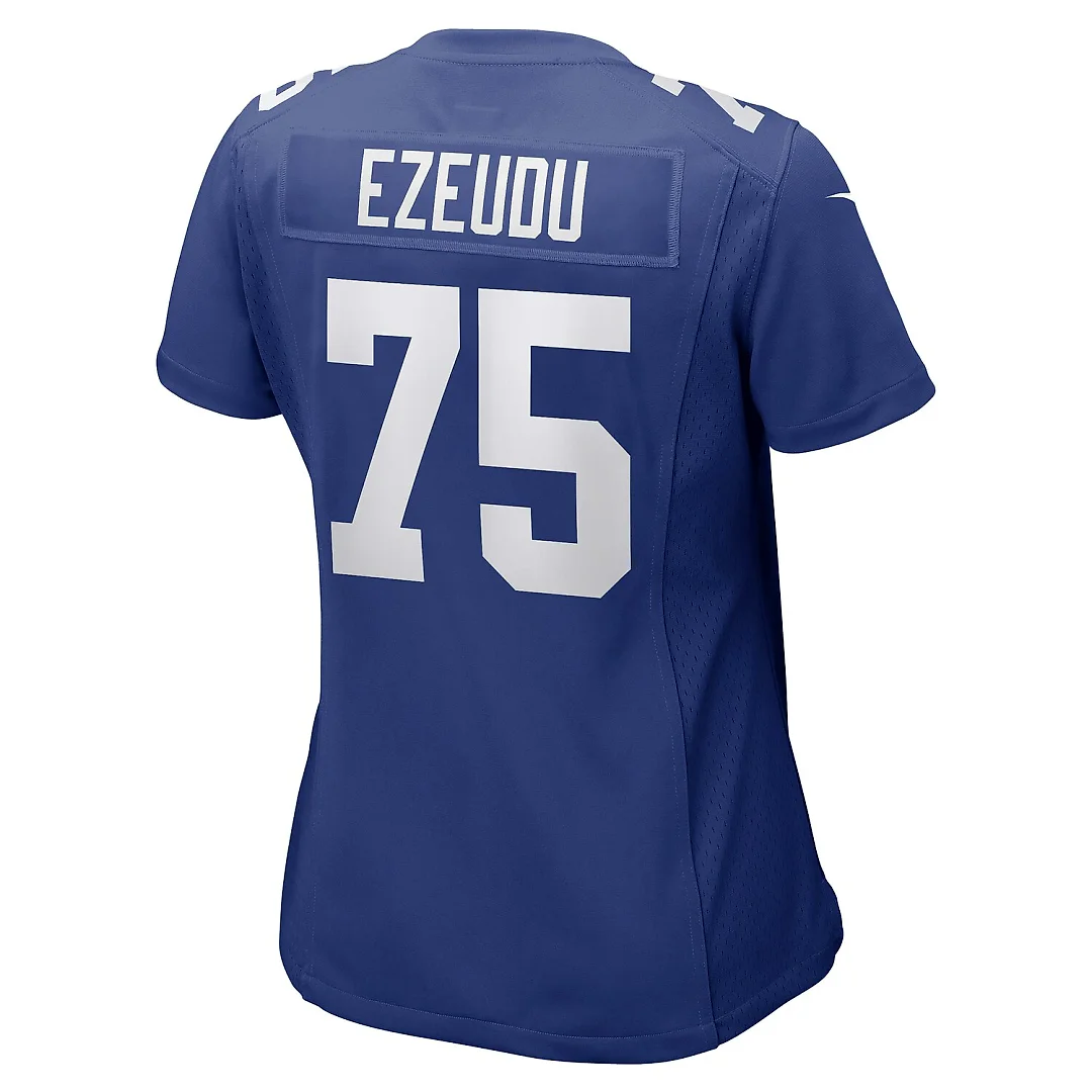 Zennovawear Joshua Ezeudu New York Giants Women's Game Player Jersey - Royal