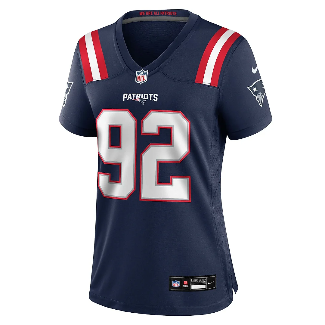 Zennovawear Joshua Farmer New England Patriots Women's Team Game Jersey - Navy