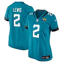 Zennovawear Jourdan Lewis Jacksonville Jaguars Women's Team Game Jersey - Teal