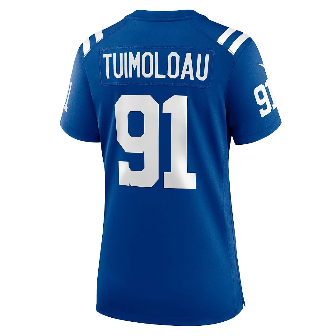 Zennovawear JT Tuimoloau Indianapolis Colts Women's Team Game Jersey - Royal