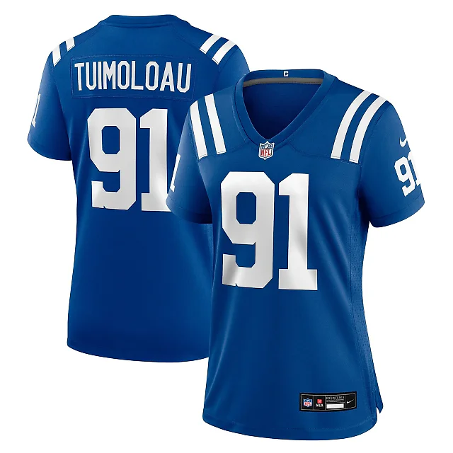 Zennovawear JT Tuimoloau Indianapolis Colts Women's Team Game Jersey - Royal