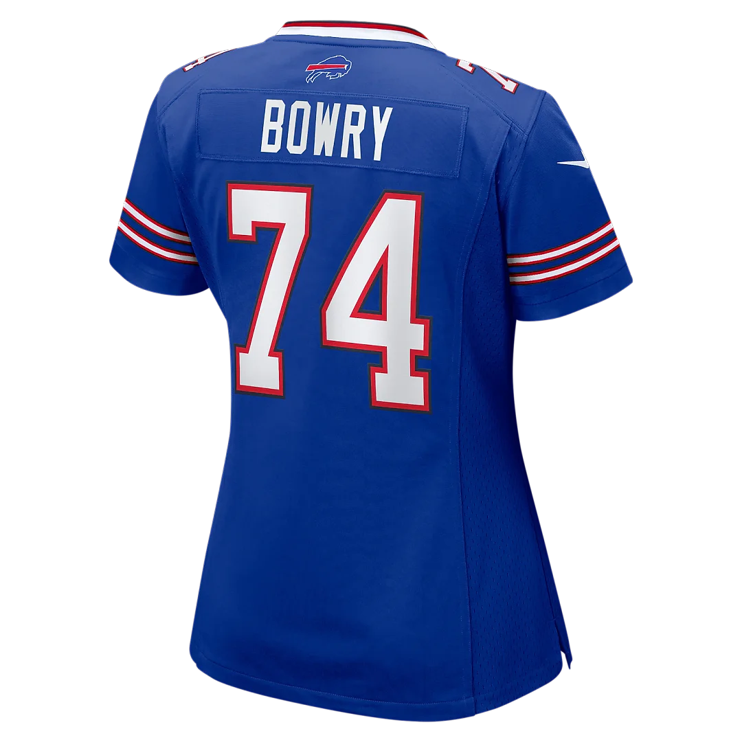 Zennovawear Jude Bowry Buffalo Bills Women's Team Game Jersey - Royal