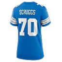 Zennovawear Juice Scruggs Detroit Lions Women's Team Game Jersey - Blue
