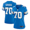 Zennovawear Juice Scruggs Detroit Lions Women's Team Game Jersey - Blue